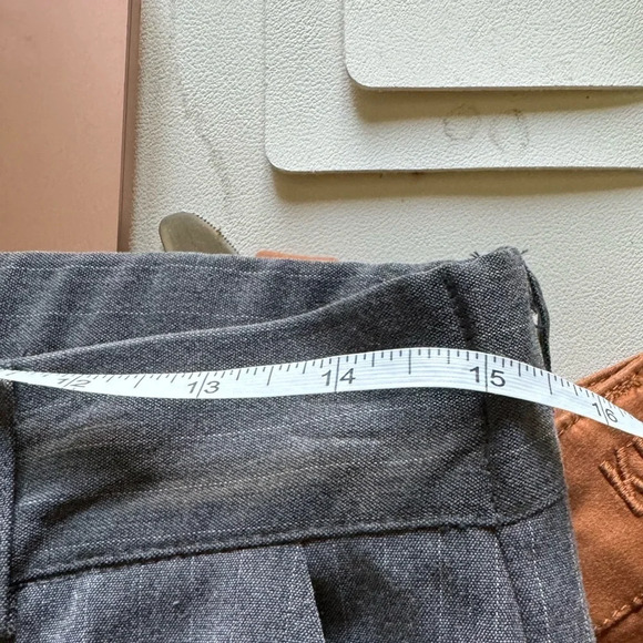 New Adrianna Pappell Grey Pinstripe Dress Pants 4 - Picture 5 of 6